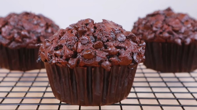 Receta de muffins de chocolate húmedos